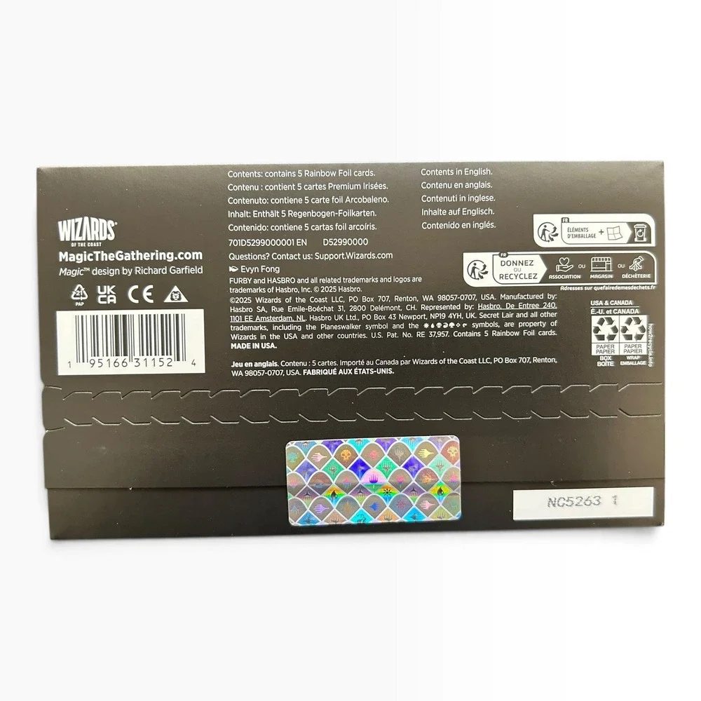 Magic The Gathering Secret Lair x Furby Rainbow Foil Edition NEW